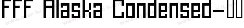 FFF Alaska Condensed字体转换